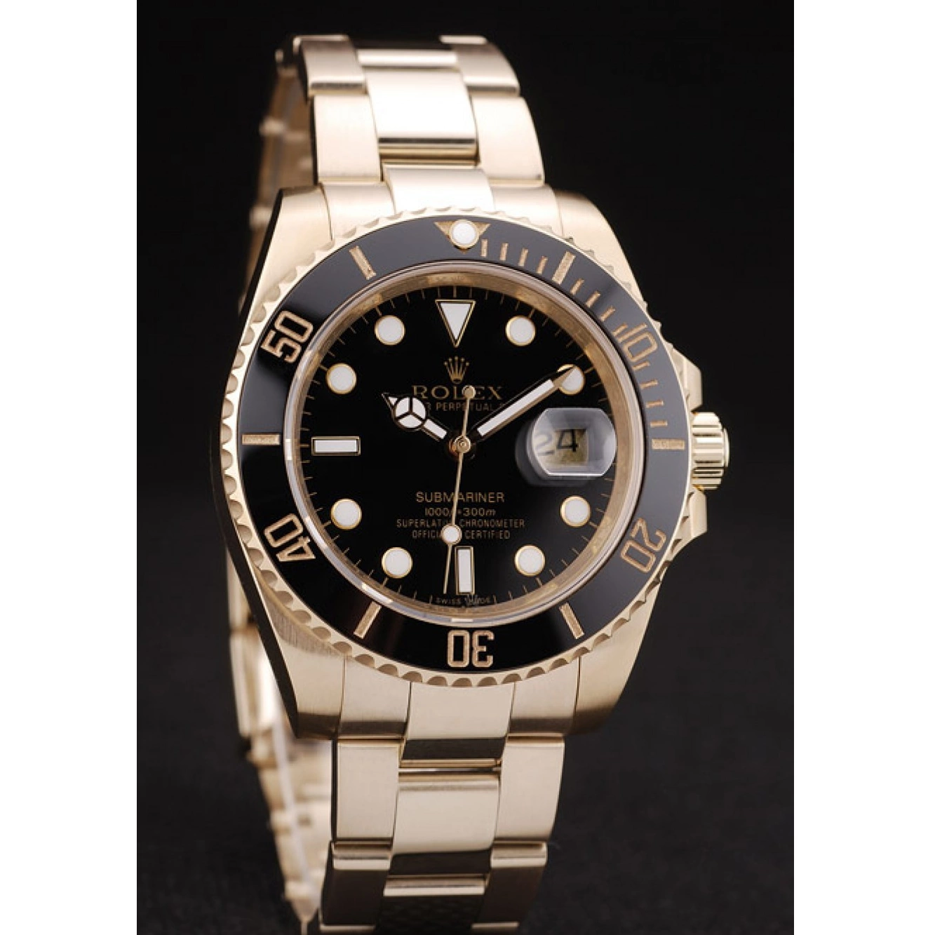 Aaa replica Rolex Submariner Dial Ceramic 98231 Black Black Bezel 0704
